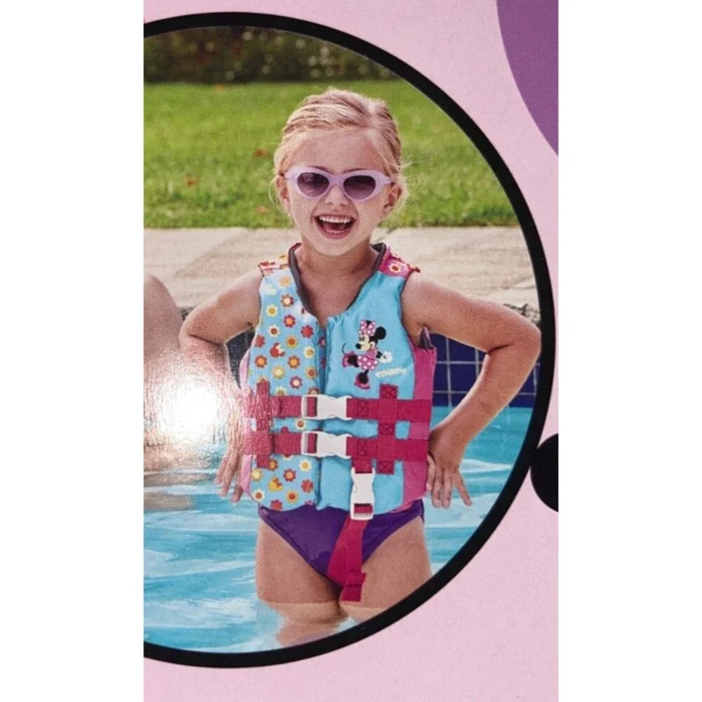 Disney Minnie Mouse Life Jacket for Kids 33-55 lbs New